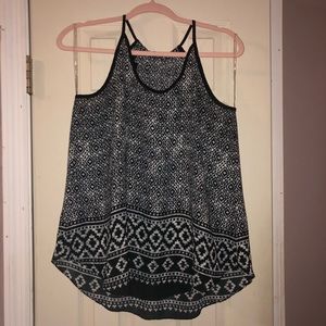 Black and White Patterned Top